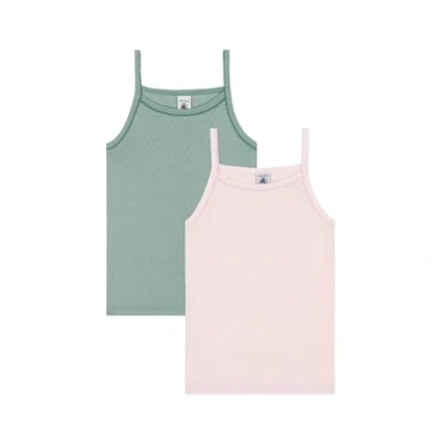 Image of Petit Bateau KIDS 2 PACK Undershirt for kids, Size: 12y, Fleur