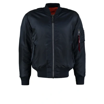 Image of Alpha Industries Bomber Jacket, Men&#039;s, Size: XXL, Blue