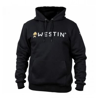 Image of Westin Original Hoodie Black XL Fishing zip jacket