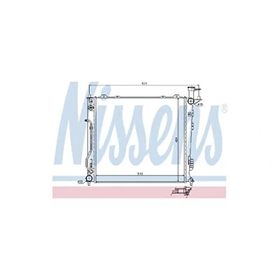 Image of Radiator, engine cooling NISSENS 67465