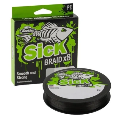 Image of Berkley Sick Braid Black Braided line 0.19mm (18kg) (300m) fishing