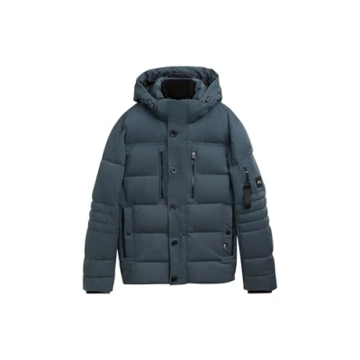 Image of TOM Tailor Puffer MIT Abnehmbarer Kapuze Winter jacket, Men&#039;s, Size: Large, Stormy blue