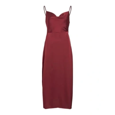Image of Vila Women&#039;s Viravenna Strap Ankle Dress Noos Dress, Cabernet, 8