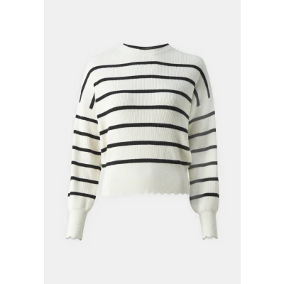 Image of ONLY Onlibi Oneck Jumper, Women&#039;s, Size: XS, Whitecap gray/black