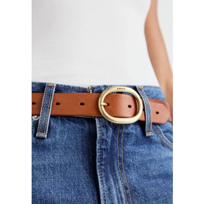 Image of Levi&#039;s Womens Highlow BELT Belt, Women&#039;s, Size: 24, Cognac