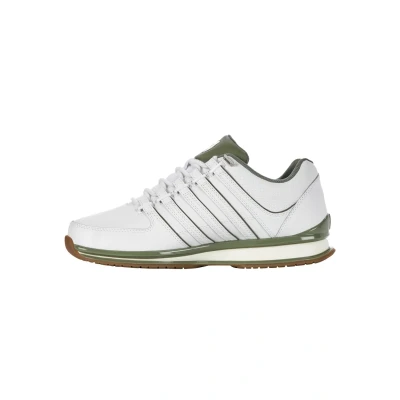 Image of K Swiss Rinzler Men&#039;s Trainers, White Deep Lichen Gum, 10.5 UK