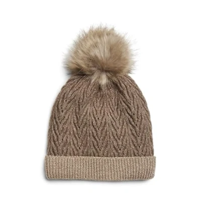 Image of Pieces Pcnohanna HOOD Beanie fossil/goldcoloured, Women&#039;s, Size: One Size, Fossil/gold coloured