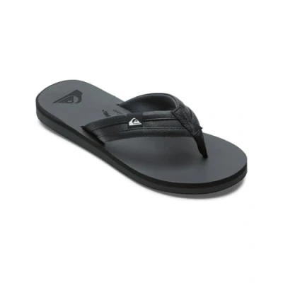 Image of Quiksilver Carver Squish Tbar sandals black, Men&#039;s, Size: 9, Black Synthetics