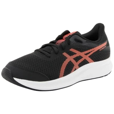 Image of Asics Patriot 13 Unisex Road running shoes for kids, Size: 2.5, Black/flash red