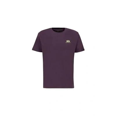 Image of Alpha Industries Print Tshirt, Men&#039;s, Size: XXL, Plum