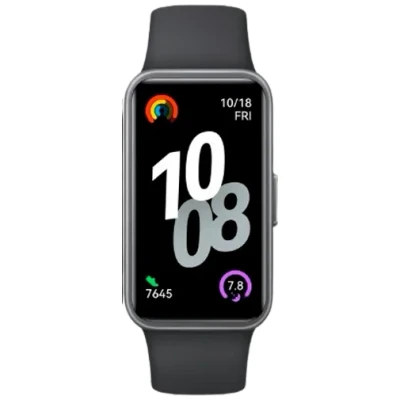 Image of HUAWEI Band 10, Slim Polymer Material Case, Comfort Wristband, Professional Sleep Analysis, AI Powered Fitness Tracking, Fast Charging, Compatible with Android &amp; iOS, Black