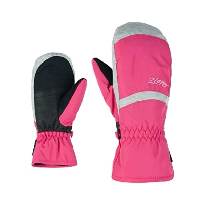 Image of Ziener Children&#039;s Lejanos AS Ski Gloves, Winter Sports, Waterproof, Breathable, Pop Pink, 6 (L)