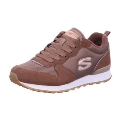 Image of Skechers OG 85 Trainers, Women&#039;s, Size: 6, Chocolate/ rose gold Leather and textile