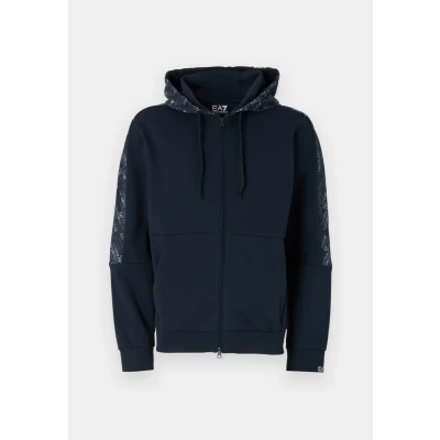 Image of EA7 Emporio Armani Zipup sweatshirt, Men&#039;s, Size: XXL, Blue