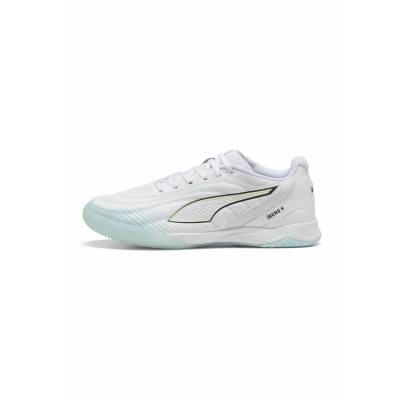Image of Puma Ibero V Football Boots Indoor, Size: 8.5, White aqua fizzy light sea glass shoes