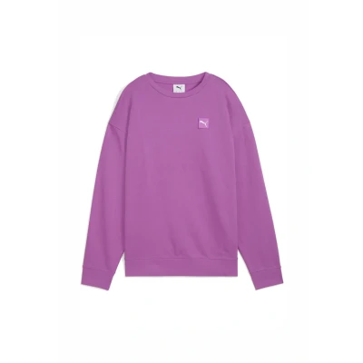 Image of Puma Bequemer Crewneck Sweatshirt, Women&#039;s, Size: Medium, Wild berry