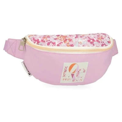 Image of Pepe Jeans Sandra School Pencil Case Perfect Size for Carrying in Backpack, Briefcase or Handbag by Joumma Bags, Pink, standard size, Belt bag, bag