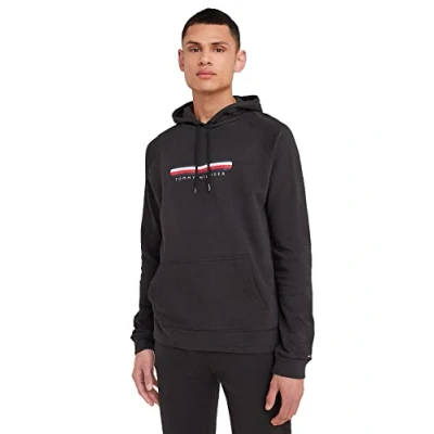 Image of Tommy Hilfiger OH Hoodie Pyjama top, Men&#039;s, Size: Small, Black