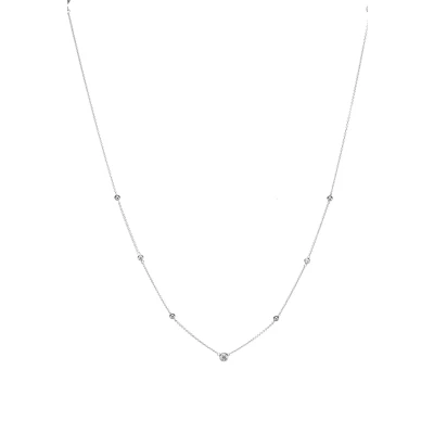 Image of Fossil Necklace silvercoloured, Women&#039;s, Size: One Size, Silver coloured