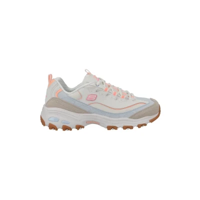 Image of Skechers Women&#039;s D&#039;Lites Bold Views, Natural Leather Mesh Multi Trim, 2.5 UK