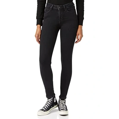 Image of Lee Forever Jeans Skinny Fit, Women&#039;s, Size: 40x33, Black avery