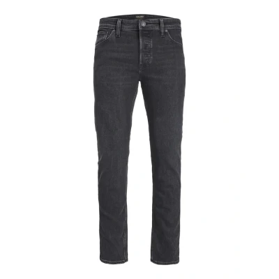 Image of JACK &amp; JONES Men&#039;s Mike Original Jean Pants, Black Denim, 32W / 32L