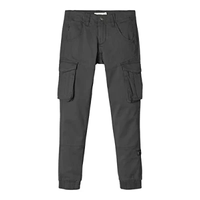 Image of Name it Nitbamgo REGR NO Cargo trousers for kids, Size: 8y, Kangaroo