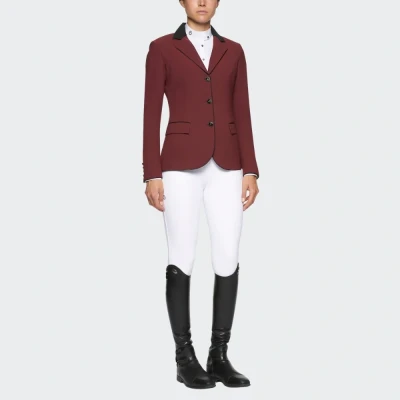 Image of Cavalleria Toscana Ladies GP Riding Jacket Burgundy UK10 Show Horse &amp; Equestrian