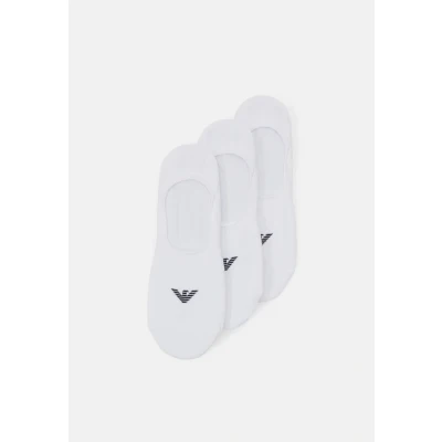 Image of Emporio Armani Invisible Socks 3 PACK Socks, Men&#039;s, Size: S/M, White
