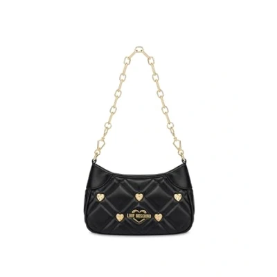Image of Love Moschino Sweet Studs Handbag, Women&#039;s, Size: One Size, Nero