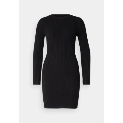 Image of Pieces Pccrista O NECK Dress Shift dress, Women&#039;s, Size: XS, Black