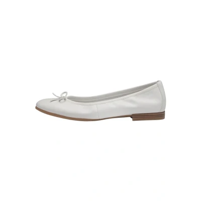 Image of Tamaris Ballerina 1 22107 42 Narrow, White, 3.5 UK