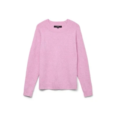 Image of VERO MODA Womens Pullover, Fuchsia Pink/Detail: Melange, L