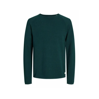 Image of Jack &amp; Jones Jjehill CREW NECK Jumper, Men&#039;s, Size: XS, Deep teal