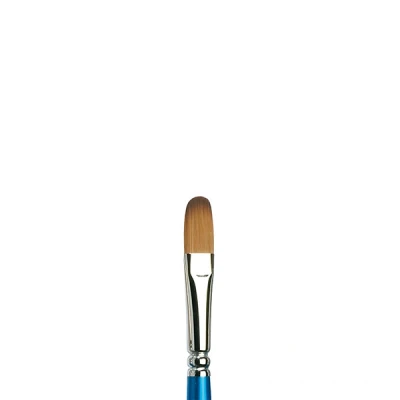 Image of Winsor &amp; Newton 5368110 Cotman Watercolour Synthetic Hair Brush Series 668 Filbert Brush, Short Handle with Excellent Bounce, Colour Load Capacity and Point Accuracy 10 mm 3/8 Inch