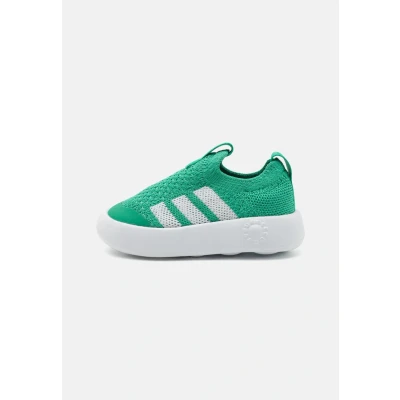 Image of adidas Performance Bubblecomfy Unisex Road running shoes for kids, Size: 3K, Semi court green/footwear white/core black Textile