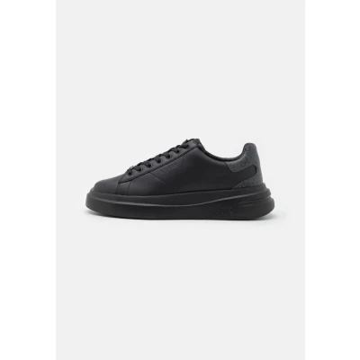Image of Guess ELBA Trainers, Men&#039;s, Size: 11, Black leather and imitation