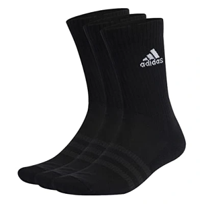 Image of adidas Performance CREW 3 PACK Sports socks Black white, Size: Small, white