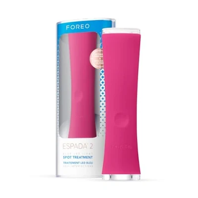 Image of FOREO ESPADA 2 LED Light Therapy, Blemish &amp; Spot Treatment Skincare Device, Medical grade Silicone, Scar Treatment, Pimple Removal, FDA Cleared, Fuchsia