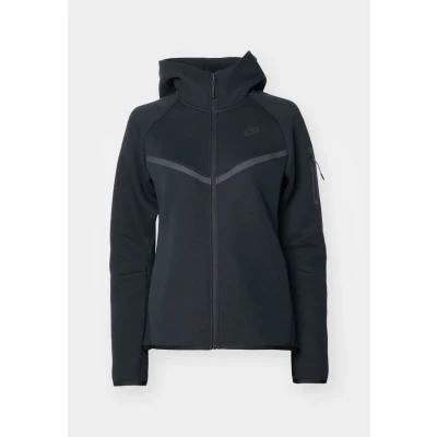 Image of Nike Sportswear TECH Fleece Windrunner Zipup sweatshirt, Women&#039;s, Size: Small, Black