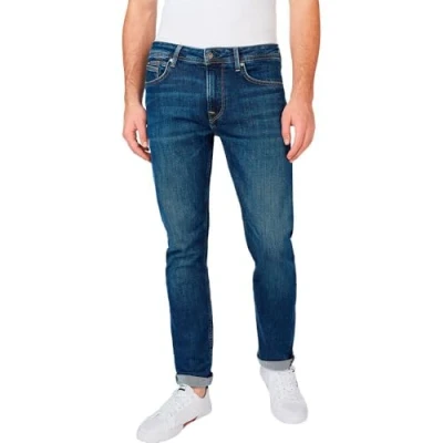 Image of Pepe Jeans Men&#039;s Hatch Regular Jeans, Blue (Denim vt7), 36W / 32L