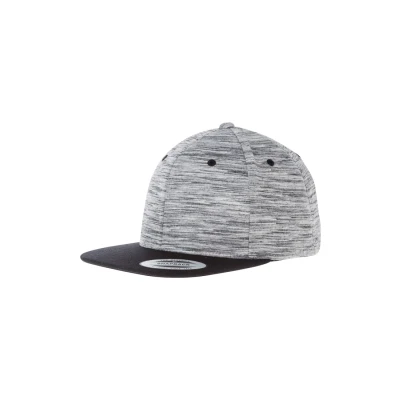 Image of Flexfit Mütze Stripes Melange Crown Snapback blk/gry, One Size, Size