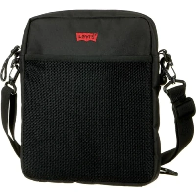 Image of Levi&#039;s Men&#039;s Dual Strap North South Crossbody, One Size, Regular Black, Size