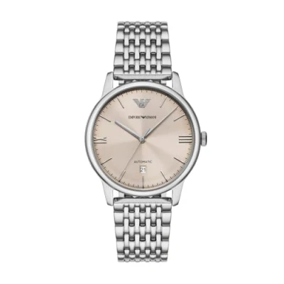Image of Emporio Armani Minimalist Watch silvercoloured, Men&#039;s, Size: One Size, Silver coloured