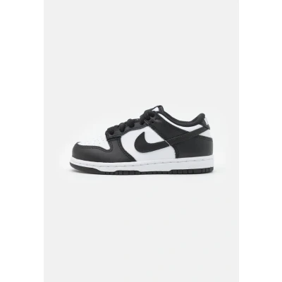 Image of Nike Sportswear DUNK Unisex Trainers for kids, Size: 10K, White/black leather and imitation