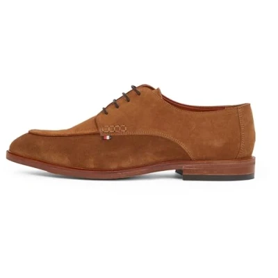 Image of Tommy Hilfiger TOE SHOE Smart laceups, Men&#039;s, Size: 7, Coconut grove Suede