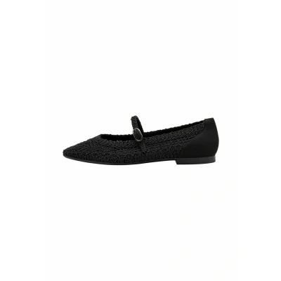 Image of Tamaris Ankle strap ballet pumps, Women&#039;s, Size: 6.5, Black shoes