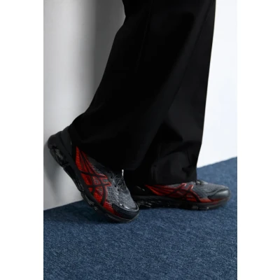 Image of Asics Sportstyle Gelquantum 360 VIII Unisex Trainers, Size: 7, Black/fiery red Textile/synthetics