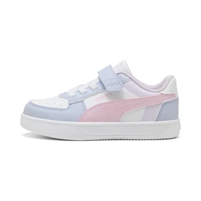 Image of Puma Caven 2.0 Block Unisex Trainers for kids, Size: 10K, Cool weather/rose mauve/white/lilac frost High quality imitation leather