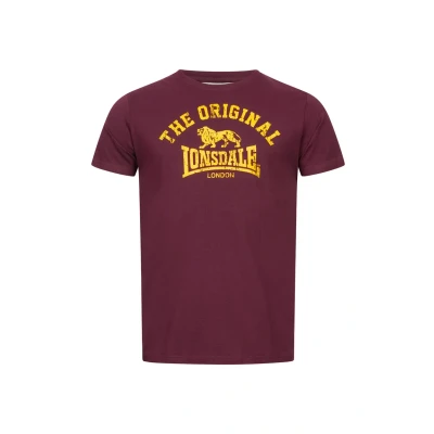 Image of Lonsdale Unisex T Shirt Regular Fit Original Longsleeve Shirt, Vintage Oxblood, 3XL